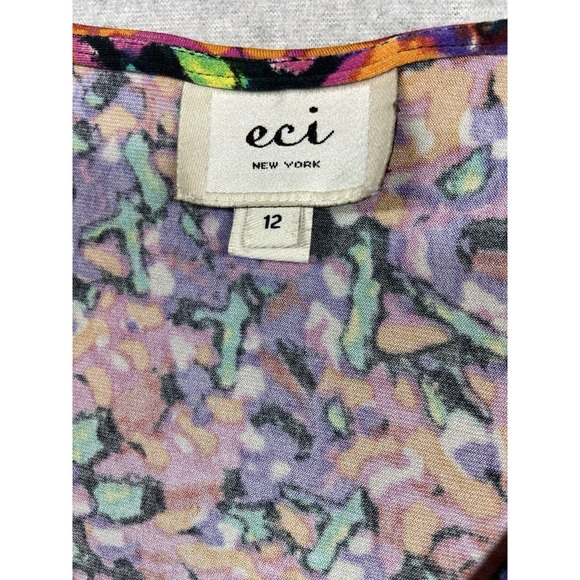 Eci New York Dress Womens Large Pink Casual Party Cocktail Coastal Work Boho - Picture 7 of 9